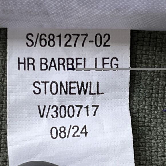 Old Navy High Waisted Barrel Leg Ankle Pants Canvas Size 4 Petite Stone Wall - Picture 13 of 13